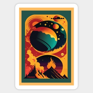 Venus, Space poster Sticker